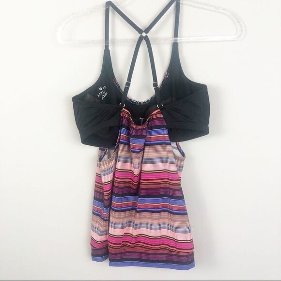 ATHLETA | Striped Tank with Built In Bra Size 36DD - Picture 4 of 7